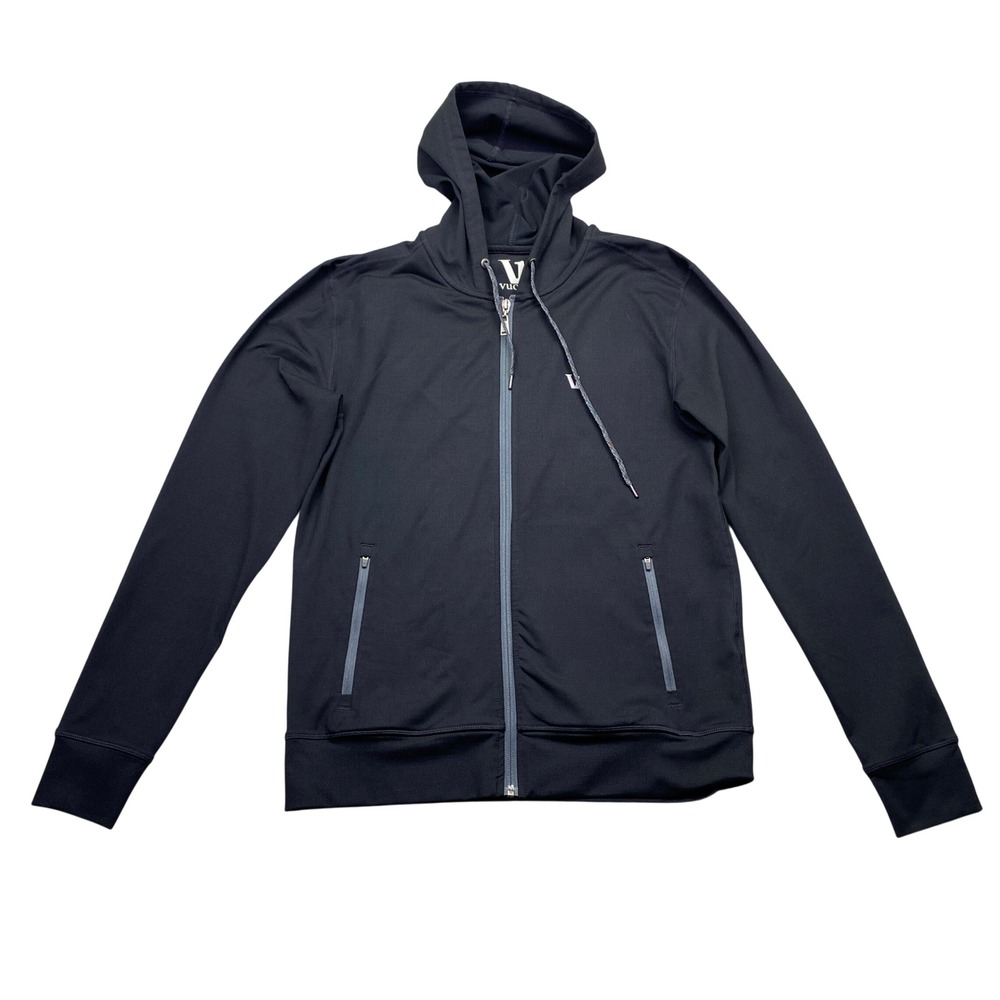 Vuori Jackson Performance Full Zip Hoodie Black Men S V213 DreamKnit Jacket